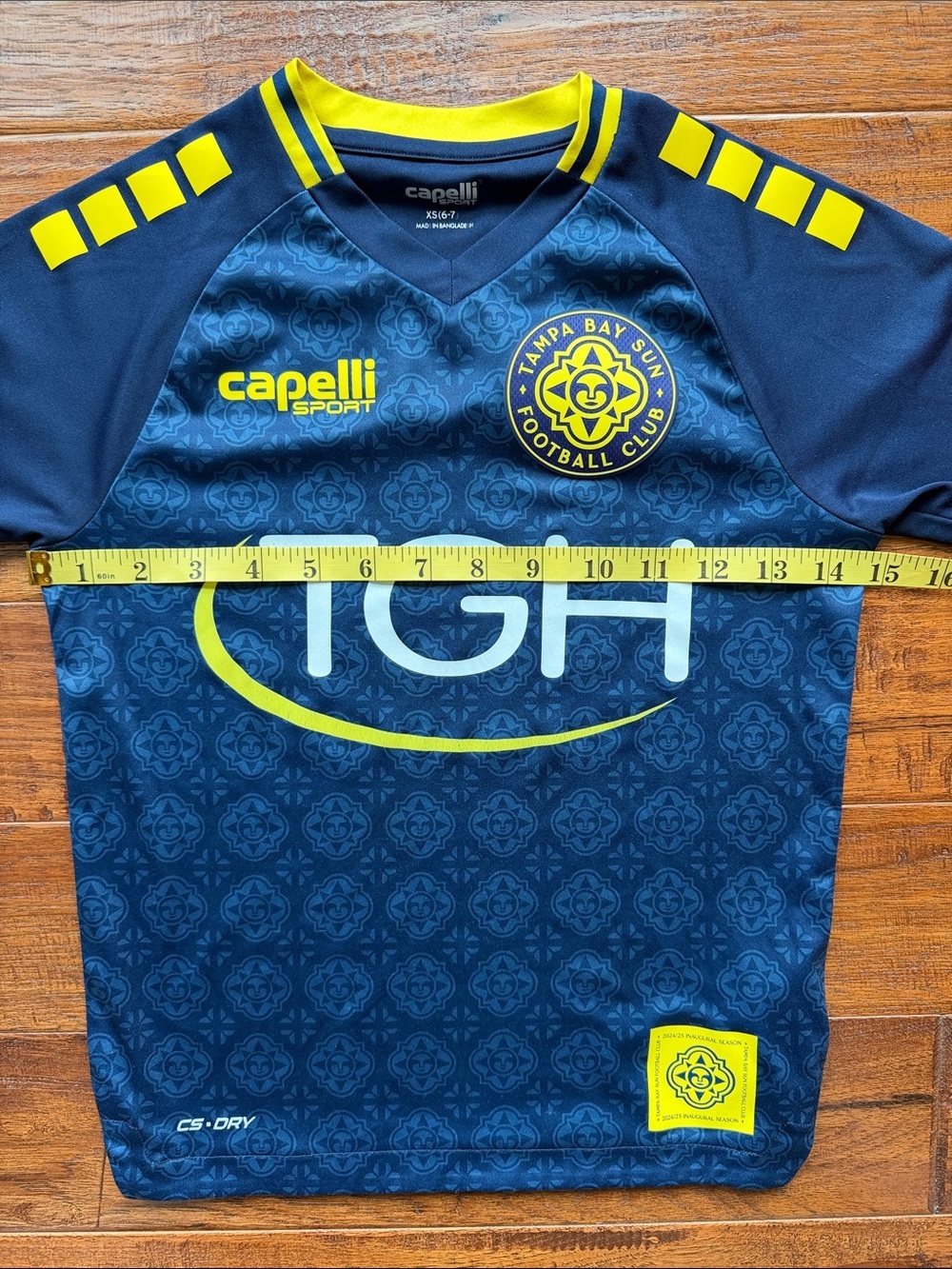 Tampa Bay Sun Football Club Capelli of New York Kids Soccer Jersey, size 6-7 - Picture 3 of 6